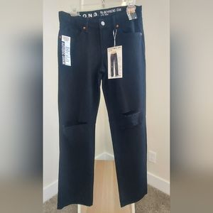 S.O.N.G 90s Boyfriend Low Rise Black Jeans Junior's Size 5/27